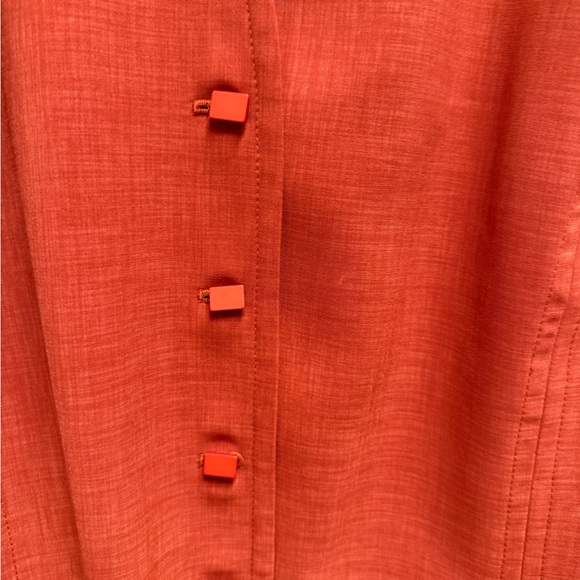 Women's Kasper Short-Sleeve Rust-Colored Skirt Suit Size 18 New With Tags - Picture 2 of 14